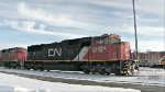 CN 5694 leads the westbound manifest.
